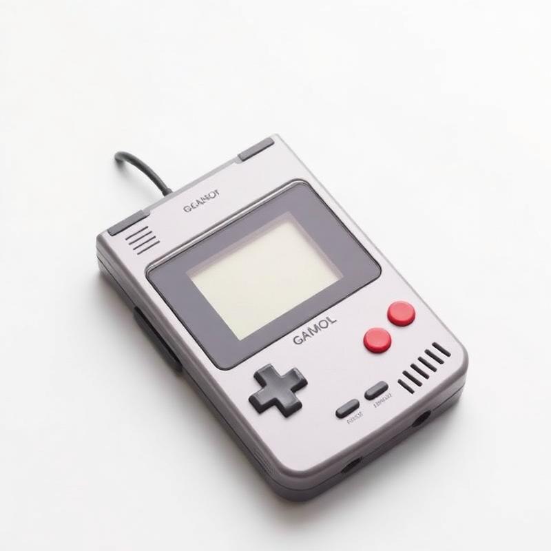 Console portátil retrô dos anos 90 com cartucho